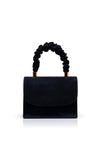 Emis Patent Leather Grab Bag, Navy