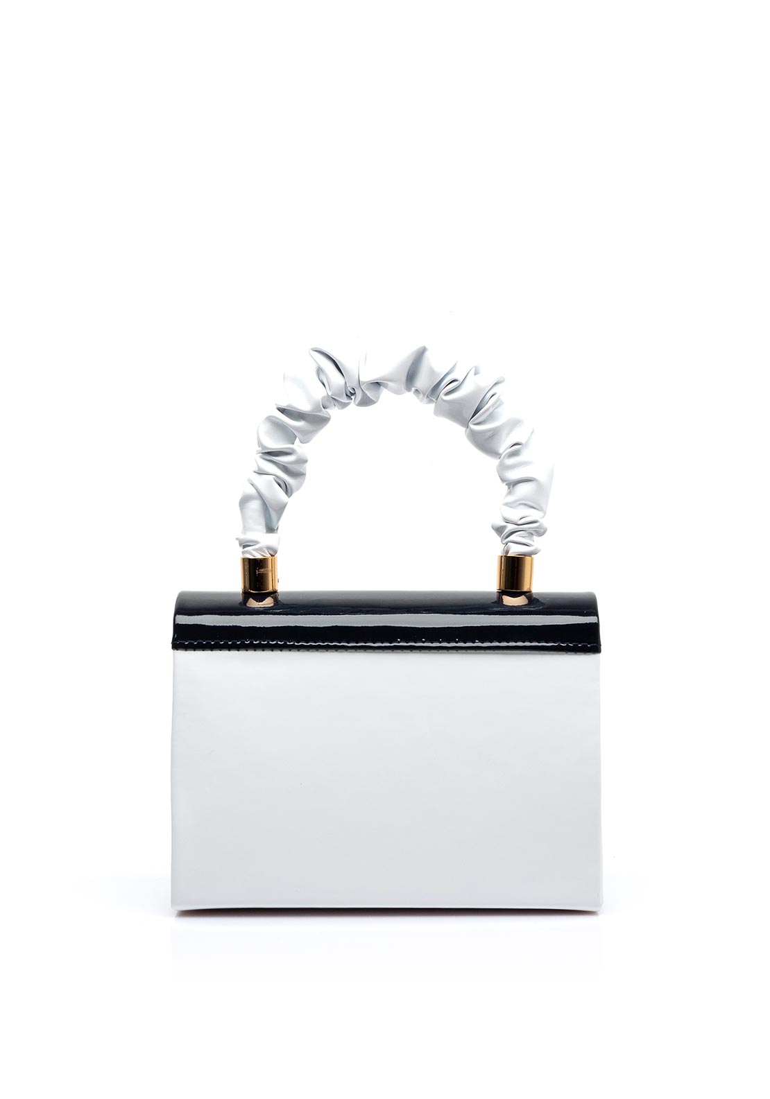 Emis Colour Block Grab Bag, White & Navy