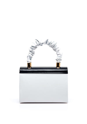 Emis Colour Block Grab Bag, White & Navy