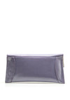 Emis Leather Shimmer Clutch Bag, Purple