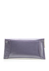 Emis Leather Shimmer Clutch Bag, Lilac