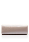 Emis Leather Embellished Brooch Clutch Bag, Pearl Pink