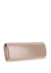 Emis Leather Shimmering Clutch Bag, Blush
