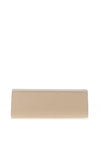 Emis Leather Shimmering  Clutch Bag, Gold
