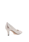 Emis Shimmer Mid Heel Court Shoes, Taupe