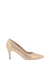 Emis Shimmer Streak Heel Court Shoes, Gold