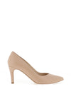 Emis Leather Pointed Toe Court Shoe, Nude