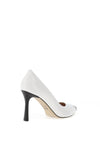 Emis Patent Leather Colour Block High Heels, White & Black
