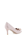 Emis Bow Shimmer Pointed Toe Heels, Pink