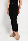 Leon Collection Slim Leg Cargo Trousers, Black