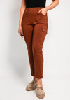 Anamor Slim Leg Cargo Trousers, Tan