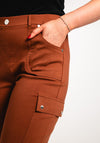 Anamor Slim Leg Cargo Trousers, Tan