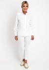 Erfo Shirred Placket Blouse, Off White