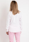 Erfo Long Sleeve Striped Blouse, Light Pink