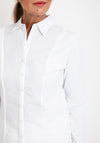 Erfo Panelled Placket Jersey Blouse, White
