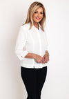 Erfo Embroidered Collar Detail Blouse, Off-White