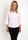 Erfo Embroidered Collar Detail Blouse, Pink