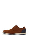 Escape Lucky Vega Nubuck Casual Laced Shoes, Brandy