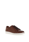 Escape Ruffian Leather Trainer, Brandy