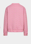 Esqualo Metallic Detail Bomber Jacket, Pink