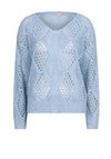 Esqualo Crochet Knit Jumper, Blue