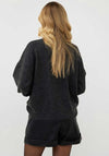 Esqualo Bead Embellished Jumper, Dark Grey