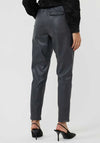 Esqualo Faux Leather Joggers, Grey