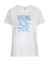 Esqualo Wavy Print T Shirt, White