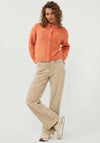Esqualo Thick Knit Button Up Cardigan, Orange