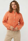 Esqualo Thick Knit Button Up Cardigan, Orange