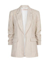 Esqualo Pinstripe Linen Blazer, Beige