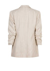 Esqualo Pinstripe Linen Blazer, Beige