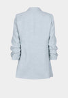 Esqualo Ruched Sleeve Blazer, Blue