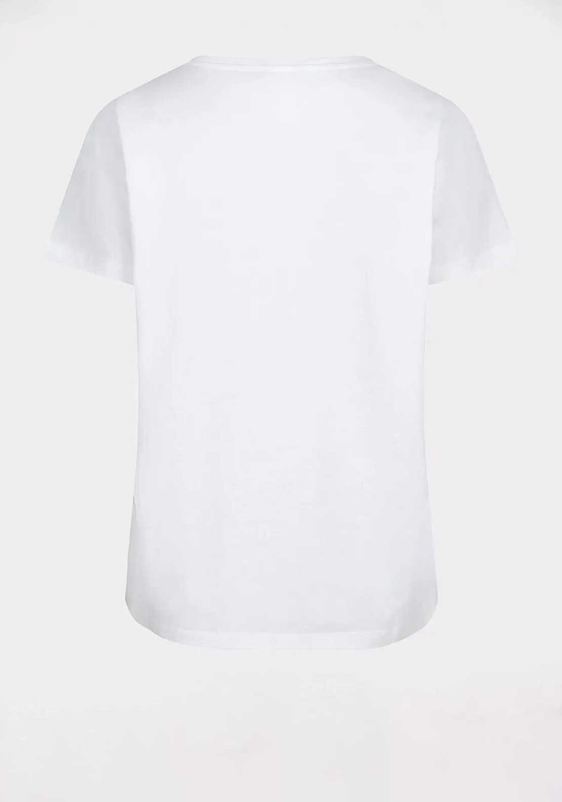 Esqualo Embroidered Short Sleeve T Shirt, White