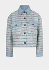Esqualo Tweed Style Jacket, Blue