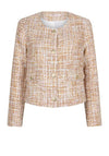 Esqualo Sequin Tweed Style Jacket, Beige