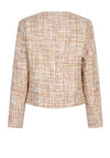 Esqualo Sequin Tweed Style Jacket, Beige