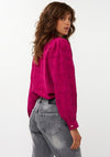 Esqualo Jacquard Flower Blouse, Pink