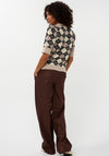 Esqualo Argyle Short Sleeve Sweater, Multi-Coloured