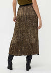 Esqualo Crushed Foil Skirt, Gold