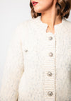 Esqualo Thick Knit Button Up Cardigan, Cream