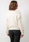 Esqualo Thick Knit Button Up Cardigan, Cream