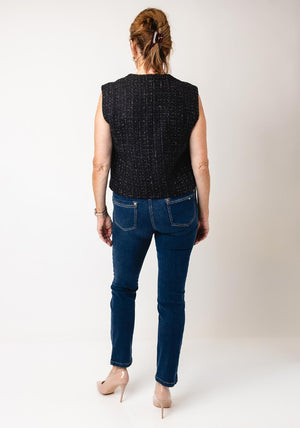 ESQUALO GILET TWEED