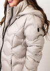 Etage Hooded Quilted Puffer Coat, Beige
