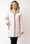 Etage Waterproof Rain Print Hooded Coat, Pink