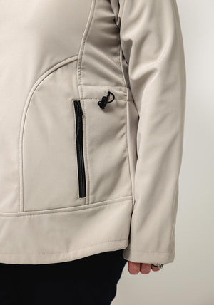 Etage Hooded Softshell Scoat, Beige