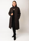 Etage Quilted Long Coat, Brown