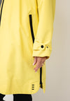 Etage Long Waterproof Rain Hooded Coat, Yellow