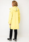 Etage Long Waterproof Rain Hooded Coat, Yellow