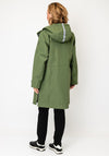 Etage Magic Print Waterproof Hooded Rain Jacket, Green